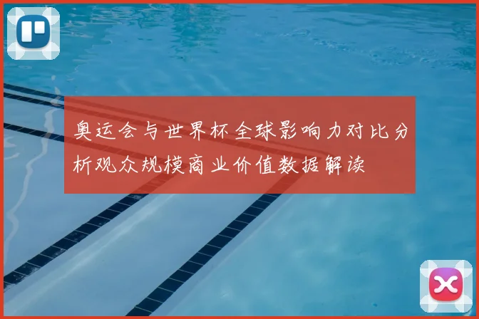 奥运会与世界杯全球影响力对比分析观众规模商业价值数据解读